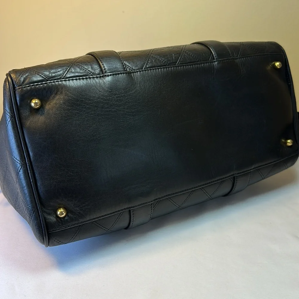 CHANEL Boston Bag Diamond Stitch Calfskin  Made in Italy, Chanel Dustbag, COA - Picture 10 of 15